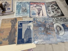 Vintage 1910&rsquo;s-1940&rsquo;s Large Sheet Music Lot Of 220+ Mainly early, Rag WW1 girls
