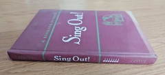 Sing Out! A Singing School Illustrated Edition 1950 Music Notes Vintage Book