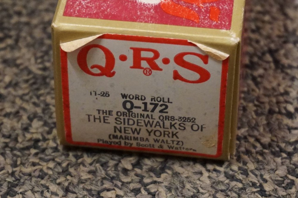 The Sidewalks of New York – Vintage Player Piano Roll, Working Condition