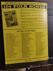 Vintage 1960&rsquo;s Folk Songbook 124 Folk Songs Guitar Banjo With Lyrics 1965 Good