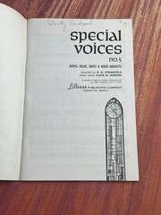 Special Voices No. 5: Sacred Solos and Duets – 1966