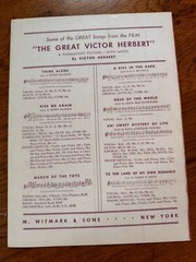 Indian Summer ~ Dubin / Herbert ~ 1939 M. Witmark Sheet Music