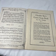 Vintage 1920 Ukulele Ikes Comic Song Book