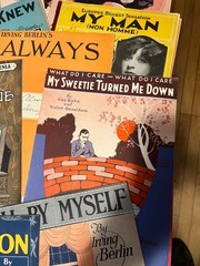 Sheet Music Lot of 19 Mid Century Irving Berlin Sheet Music S8