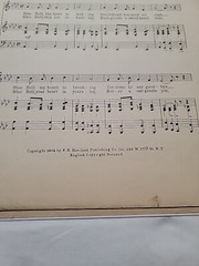 Antique Patriotic Sheet Music « Blue Bell » March Song & Chorus 1904