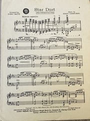 1929 STAR DUST Sheet Music PIANO TRANSCRIPTION by Hoagy Carmichael, James Matte