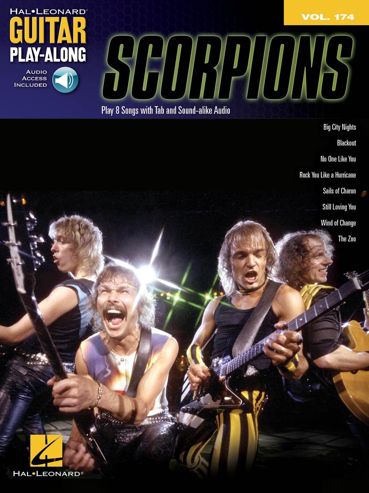 Scorpions Guitar Play-Along Vol 174 Notes Tab Sheet Music Song Book Online Audio