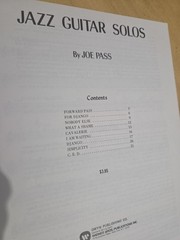 Joe Pass, Herb Ellis, Almeida,Raney Jazz Guitar Solos,and Duets Rare Books