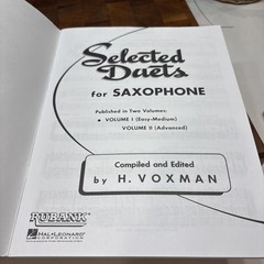 Selected Duets for Saxophone Vol. 1 Easy to Medium Alto Saxophone Sheet Music
