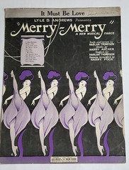 VTG 1925 IT MUST BE LOVE FROM MERRY, MERRY MUSICAL FARCE CAN-CAN COVER
