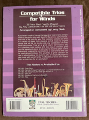 Compatible Trio for Winds MUSIC BOOK for Clarinet, Trumpet, Tenor, Sax, NICE!