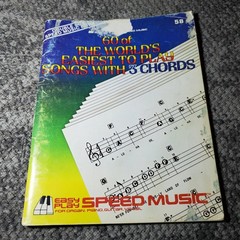 60 of the World&rsquo;s Easiest to Play Songs with 3 Chords Songbook P/V/G Organ Piano