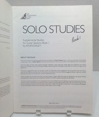 Solo Studies Book 1 Sheet Music Song Book Guitar Sessions Kevin Daley M8