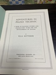 Adventures In Piano Technic 1934 Book Ella Ketterer