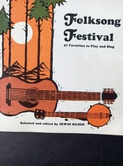 Vintage 1967 Folksong Festival Music Book for Piano & Guitar 47 Songs Softcover