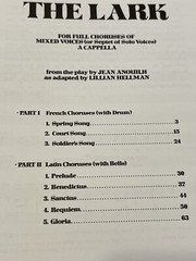 Choruses From The Lark Vintage Choral Music Book Religious a cappella