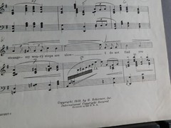 Into the Night – 1939 sheet music for High Voice & Piano – Clara Edwards