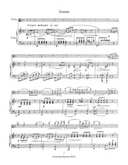 Viola Sonata Mikhail Glinka (Piano & Viola Score, Alternate Viola Part …