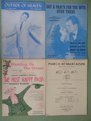 Sheet Music 1940s 1950s Bing Crosby Hank Williams Andrews Sisters Lot of 20