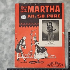 1938 Ah, So Pure From Opera Martha Sheet Music Gloria Hart Art Kassel Calumet US