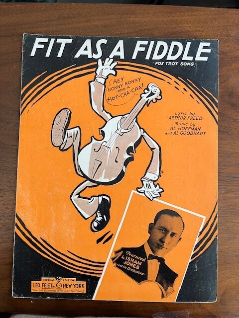 Fit As A Fiddle Fox Trot Music by Al Hoffman & Al Goodhart 1932 Sheet Music