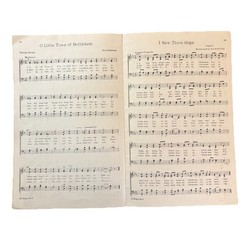 Standard Songs No. 4 Christmas Carols Sheet Music Songbook C.C. Birchard 1917
