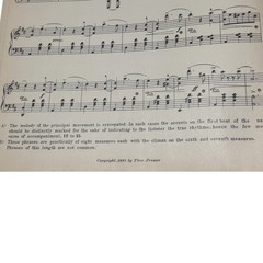 Antique 1912 Standard Opera Album Pianoforte Sheet Music Theodore Presser