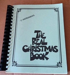 The Real Christmas Book Sheet Music C Instruments Edition w/ Lyrics Nr Fine