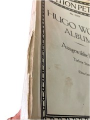 Hugo Wolf Álbum Ausgewählte Lieder Stimme Edition Peter’s German/English