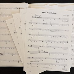 Otter Point Holiday Robert Sheldon Concert Band Score Parts Grade 4 Alfred