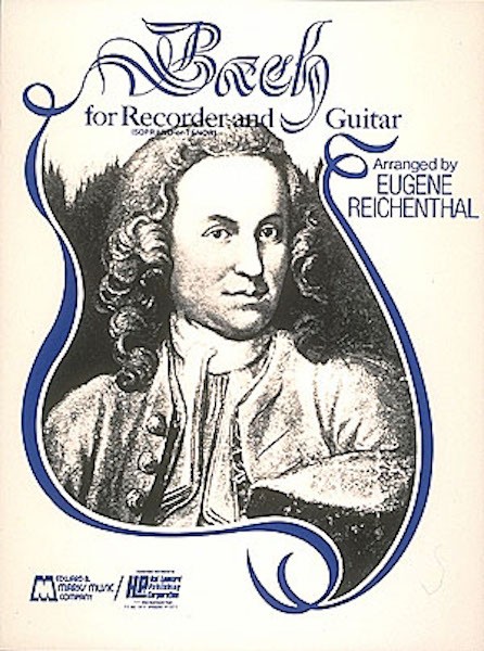Bach for Soprano or Tenor C Recorder & Guitar Classical Duet Sheet Music Book