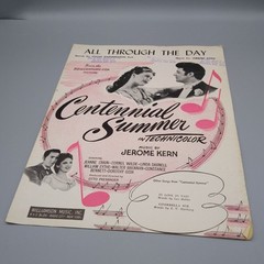 Vintage Sheet Music, All Through the Day, Williamson 1946 20th Century Fox Cente