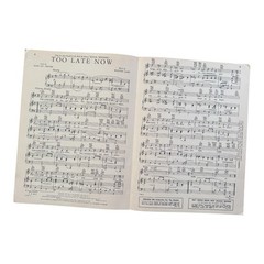 Too Late Now Fred Astaire Jane Powell Royal Wedding MGM Film Sheet Music 1951