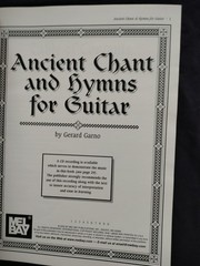 Ancient Chant and Hymns for Guitar Book By Gerard Garno MB98276