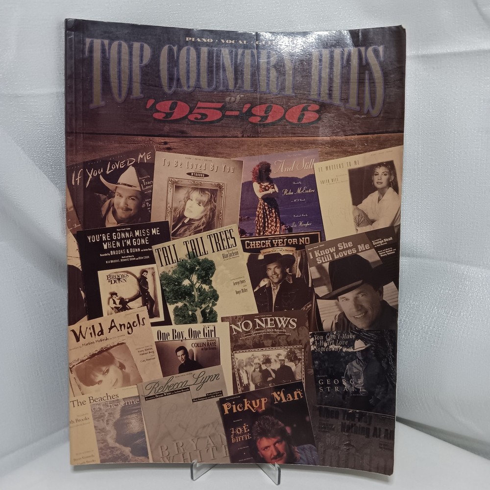 Top Country Hits 1995 – 96 Songbook Music Piano Vocal Guitar Hal Leonard Tabs