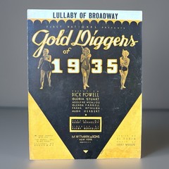 Lullaby of Broadway Gold Diggers Of 1935 Sheet Music Busby Berkeley Dick Powell