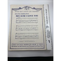 Antique Irving Berlin&rsquo;s, Just A Little Longer, 1926 sheet music #23. Nice!