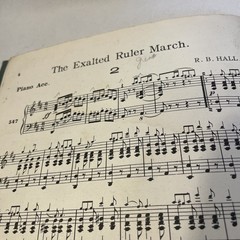 RB Hall Superior Orchestra Folio Piano Accompaniment Vintage Marches Two Steps