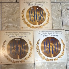 Preview Club Yearbook Best Songs 1968-1970 Songbook Lot of 3 Voice Pop