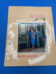 The Talleys, For Every Generation songbook Word Sheet Music Christian 1988 EX