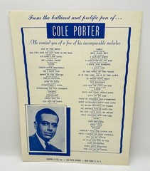 Its All Right With Me Vintage Piano Sheet Music from Can-Can Movie Cole Porter