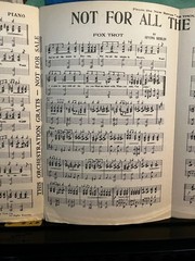 NOT FOR ALL THE RICE IN CHINA Sheet Music from AS THOUSANDS CHEER Berlin Piano