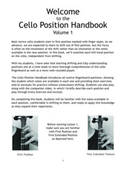 MEL BAY CELLO POSITION HANDBOOK VOLUME 1 MUSIC BOOK/ONLINE VIDEO NEW ON SALE