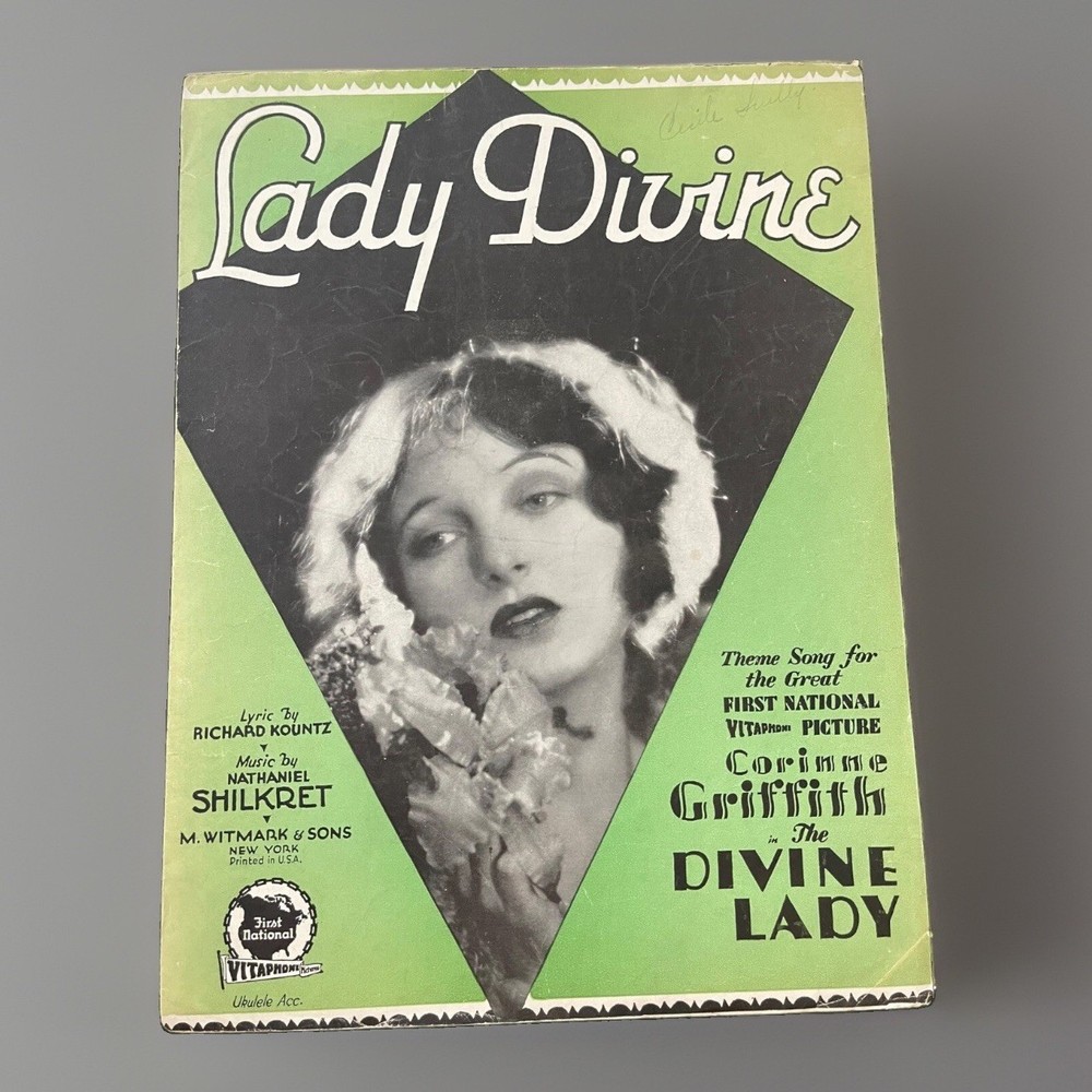 Corrine Griffith The Lady Divine Sheet Music Vita phone Picture Movie 1929