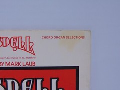 Godspell Chord Organ Selections 1971 The Herald Square Music Company