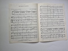 SOMETIMES The Carpenters vintage sheet music 1971