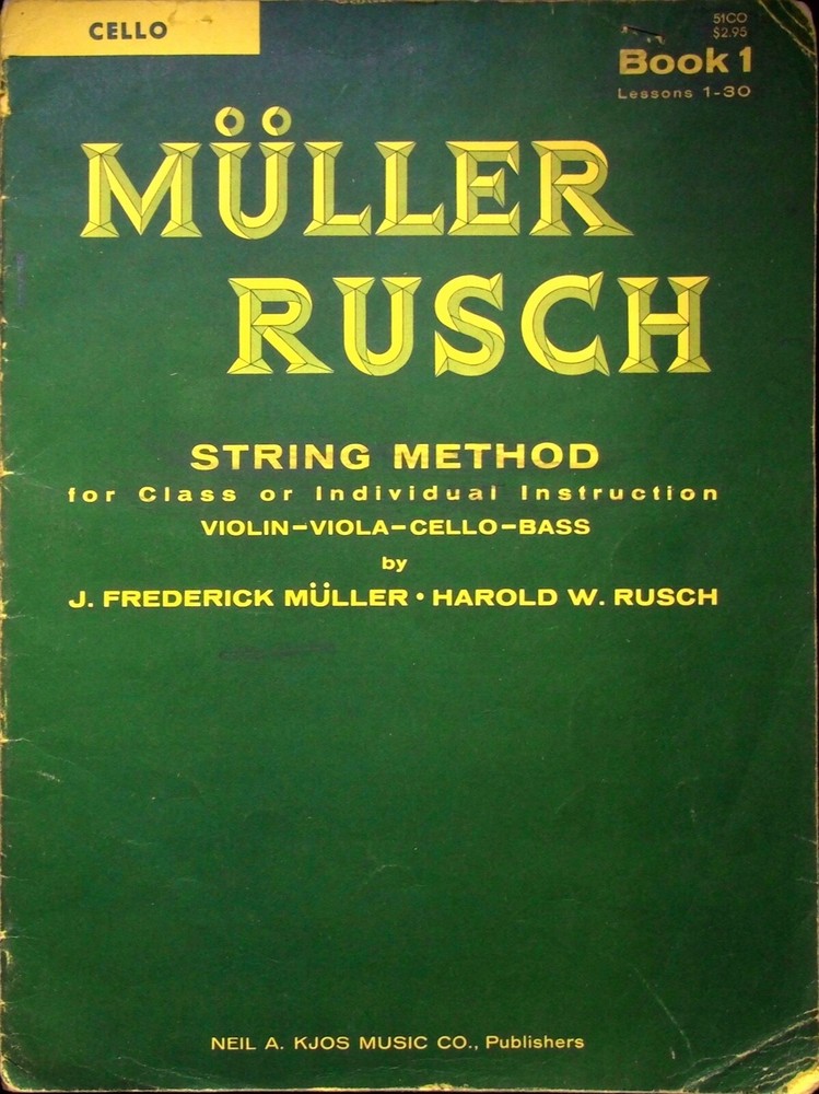 MULLER RUSCH STRING METHOD BOOK 1 FOR STRING BASS – MUSIC SHEET BOOK 1