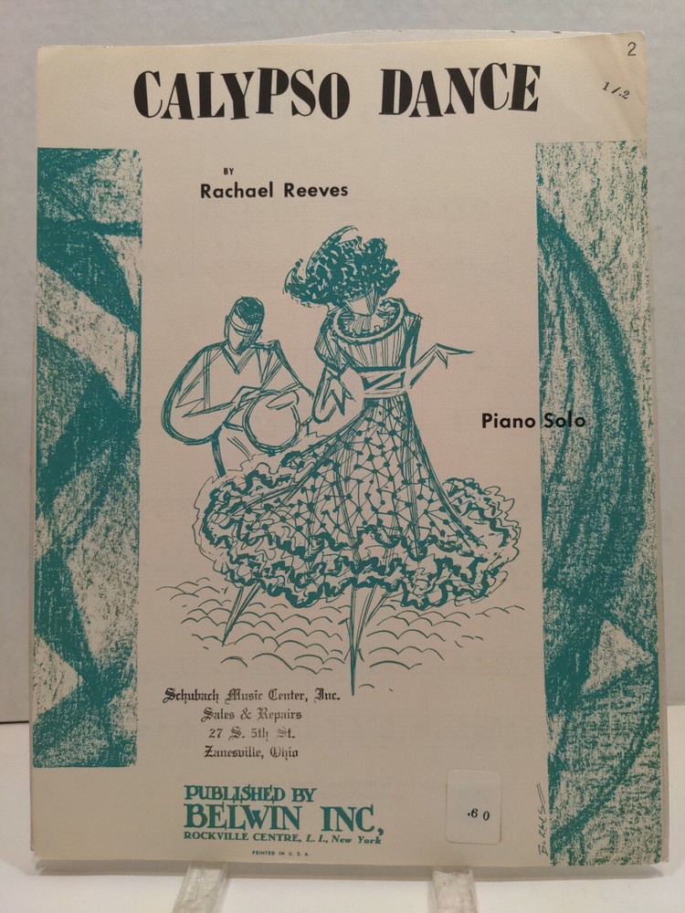 Calypso Dance Sheet Music Piano Solo Voice Practice Piece Teacher Kid F3AF