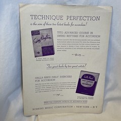 I&rsquo;m In The Mood For Love Simplified Accordion Sheet Music 1950 Robbins Music Cor