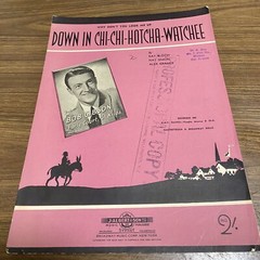 Vintage 1945 “DOWN IN CHI CHI HOTCHA WATCHEE”. Featured by Bob Gibson